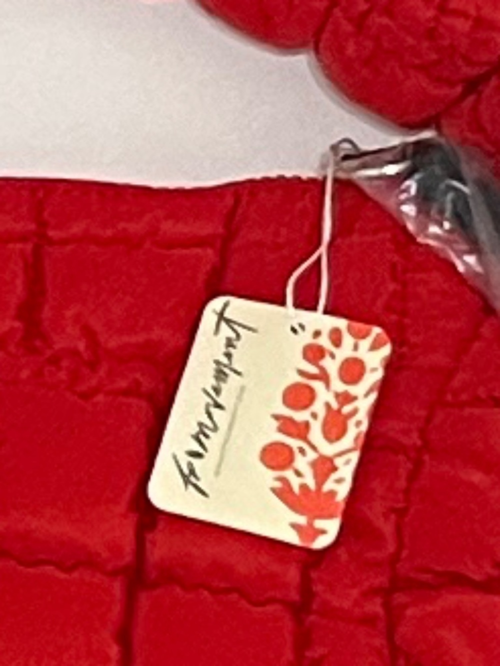 NWT Authentic FP Movement Quilted Carryall Bag - Chef's Kiss Red - Picture 12 of 13